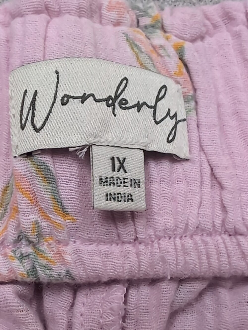 Wonderly Pastel Pink Floral High-Waist Shorts - Picture 2 of 2